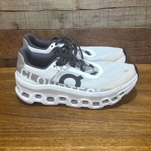 On Cloud Cloudmonster Womens 9.5 All White Road Running Shoes
